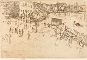 The Riva, No.I, 18791880. tekijältä James Abbott McNeill Whistler