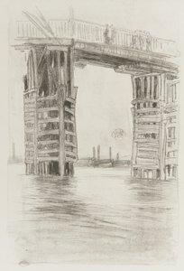 The Tall Bridge, 1878 (litosävy paperilla) tekijältä James Abbott McNeill Whistler