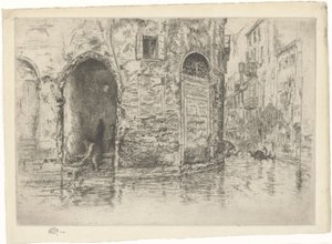 The Two Doorways. Ensimmäinen Venetsia-jakso, sivu 2 (12:sta) tekijältä James Abbott McNeill Whistler