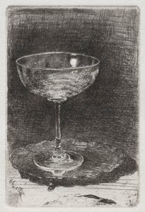 Viinilasi, 1858. tekijältä James Abbott McNeill Whistler