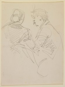 Kaksi hahmoa, 1858. tekijältä James Abbott McNeill Whistler