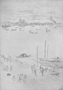 Pystysuora Venetsia, c1880, 1904 tekijältä James Abbott McNeill Whistler