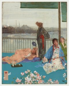 Lihanvärin ja vihreän vaihtelut - Parveke tekijältä James Abbott McNeill Whistler