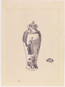 Maljakko hieman pullistuneella rungolla, 1876-1878. tekijältä James Abbott McNeill Whistler
