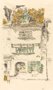 Keltainen talo, Lannion, 1893. tekijältä James Abbott McNeill Whistler