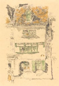 Keltainen talo, Lannion, 1893. tekijältä James Abbott McNeill Whistler