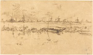 Zaandam, 1889. tekijältä James Abbott McNeill Whistler