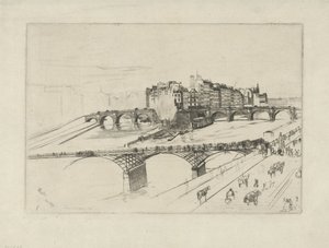 Kaupungin saari Isle of the City, Pariisi tekijältä James Abbott McNeill Whistler