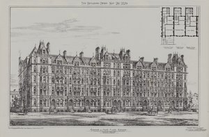 Cadogan Terrace, Cadogan ja Hans Place Estate, Chelsea, 1879 tekijältä James Akerman