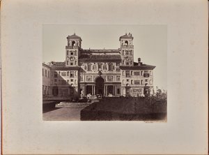 Villa Medici; puutarhan puoleinen julkisivu, nykyisin Académie de France. tekijältä James Anderson