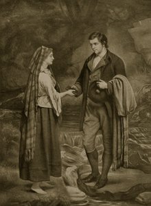 Robert Burnsin ja Highland Maryn kihlattu, 1785, kuvitus teoksesta "Hutchinson