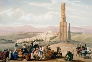 Ghanzin linnoitus ja linnoitus, ensimmäinen englantilais-afganistanilainen sota, 1838-1842 c1850.
