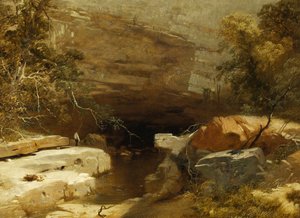 Maisema, Porth-yr-luola, Vale of Neath tekijältä James Baker Pyne