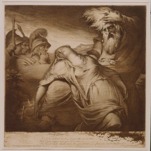 Kuningas Lear ja Cordelia tekijältä James Barry