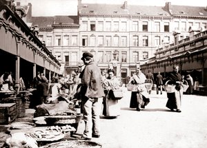 Markkinat, Antwerpen, 1898. tekijältä James Batkin