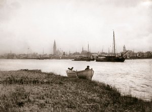 Soutuvene kanavan varrella, Rotterdam, 1898. tekijältä James Batkin