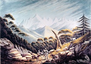 Nepalilaiset paimenet Himalajalla, 1826