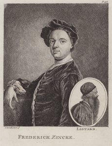 Christian Friedrich Zincke, saksalainen miniaturisti (etsaus)