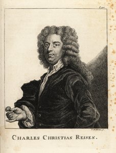 Charles Christian Reisenin (1680-1725), englantilaisen jalokivikaivertajan ja sinettien kaivertajan muotokuva