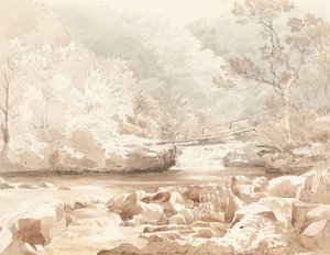 Bridge Near Waters-Meet, Lynton, North Devon, 1800-luvun ensimmäinen puolisko.