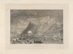 Ehenbreitstein, Linnoituksen purkamisen aikana vuonna 1817 Coblentzin laiturilta.