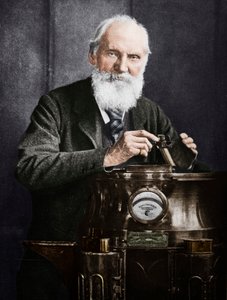 Lord Kelvin, skotlantilainen matemaatikko ja fyysikko, kompassinsa kanssa, 1902