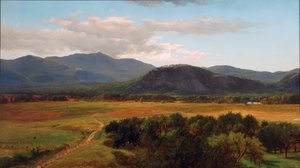 Moat Mountain ja White Horse Ledge, tutkimus, North Conway, New Hampshire, 1867 tekijältä James David Smillie