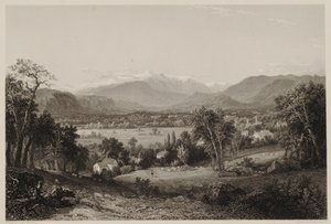Mount Washington Conwayn laaksosta John F. Kensettin mukaan, kaiverrus James Smillie, painanut J. Dalton