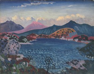 Bala Lake, n. 1911 (öljy paneelille)