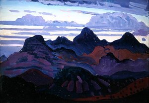 Deep Twilight (öljy paneelissa) tekijältä James Dickson Innes