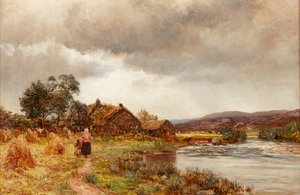 Home from the Fields (öljy kankaalle) tekijältä James Docharty
