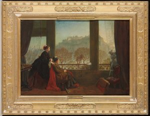 Paronitar Burdett Couttsin ja hänen seuralaisensa rouva Brownin muotokuva Edinburghissa, 1874,