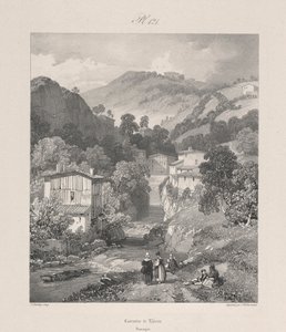 Thiersin vesiputoukset, Auvergne tekijältä James Duffield Harding