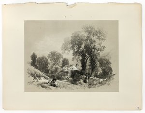 Lähellä Betws y Coed, IN. Wales, Picturesque Selectionsista tekijältä James Duffield Harding