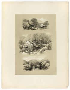Pandy Mill, Church Pool i un altre tema, de Picturesque Selectionsfinnish tekijältä James Duffield Harding