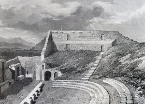 Traaginen teatteri, 1828 tekijältä James Duffield Harding