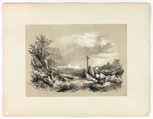 Tynemouthin linna, Picturesque Selectionsista tekijältä James Duffield Harding