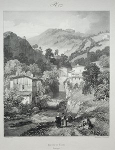 Kuvankauniita ja romanttisia matkoja muinaisessa Ranskassa. Auvergne..., 1825. tekijältä James Duffield Harding