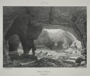 Kuvankauniita ja romanttisia matkoja muinaisessa Ranskassa. Franche-Comté: Lisonin lähde tekijältä James Duffield Harding