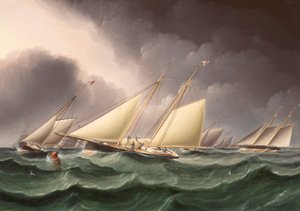 Columbia ja Wenonah Rounding Southwest Spit Poiju, James E. Buttersworth