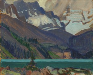 Lumipilvet, OHarajärvi, 1929 (öljy puristetulle kartongille)