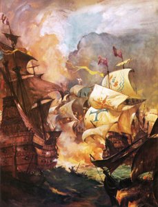 Englantilaisten tulialusten tuhoama armada