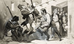 William Scoresby pakenee espanjalaisesta vankilasta (guassi paperille)