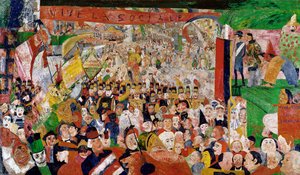 Kristuksen voittoisa tulo Brysseliin tekijältä James Ensor