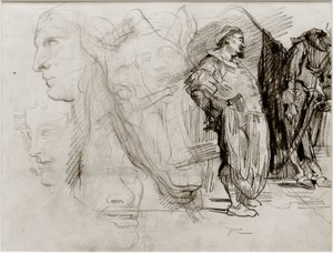 Don Quijote ja hevosen pää tekijältä James Sidney Ensor