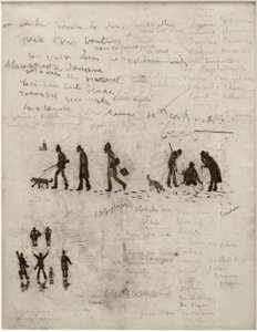 Tarina ilman sanoja (metsästäjät talvella) tekijältä James Sidney Ensor