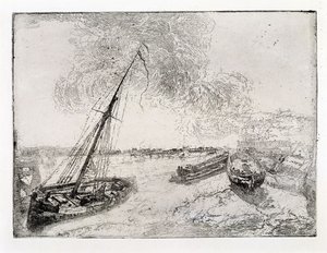 Rantaan ajautuneet veneet tekijältä James Ensor