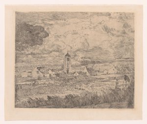 Näkymä Mariakerkelle Grande vue de Mariakerke tekijältä James Ensor