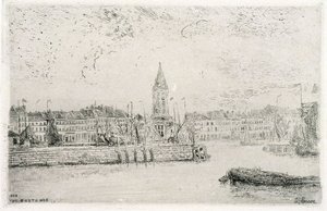 Näkymä Oostendeen itään päin tekijältä James Ensor