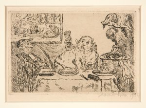 La gourmandise (Ahmatti), portfoliosta Les p?ch?s capitaux (Kuolemansynnit) tekijältä James Ensor